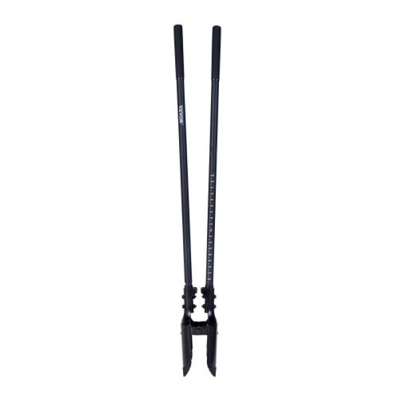 VEVOR Post Hole Digger, Heavy Duty Post Hole Digger με λαβή Fiberglass, Manual Hole Digger με σήμανση κλίμακας και μεταλλική λεπίδα, Post Hole Digger Tool για σκάψιμο κηπουρικής και εξωτερικού χώρου, 57,5 ​​ιντσών