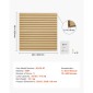 Επένδυση τοίχου VEVOR Slat, 4 x 4 πόδια, MDF Slatwall γκαράζ με αρθρωτή σχεδίαση, ρυθμιζόμενο πάνελ τοίχου από φυσικό πηχάκι εύκολα στην εγκατάσταση με δομή ζεύξης & κοπή DIY, Κατάλληλο για αποθήκευση και οθόνη