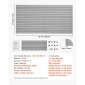 Επένδυση τοίχου VEVOR slat, 8 x 4 ft, PVC γκαράζ με αξεσουάρ, ρυθμιζόμενο πάνελ τοίχου σε γκρι πλάκα Εύκολη στην εγκατάσταση με δομή ζεύξης & κοπή DIY, Ταιριάζει για αποθήκευση και οθόνη