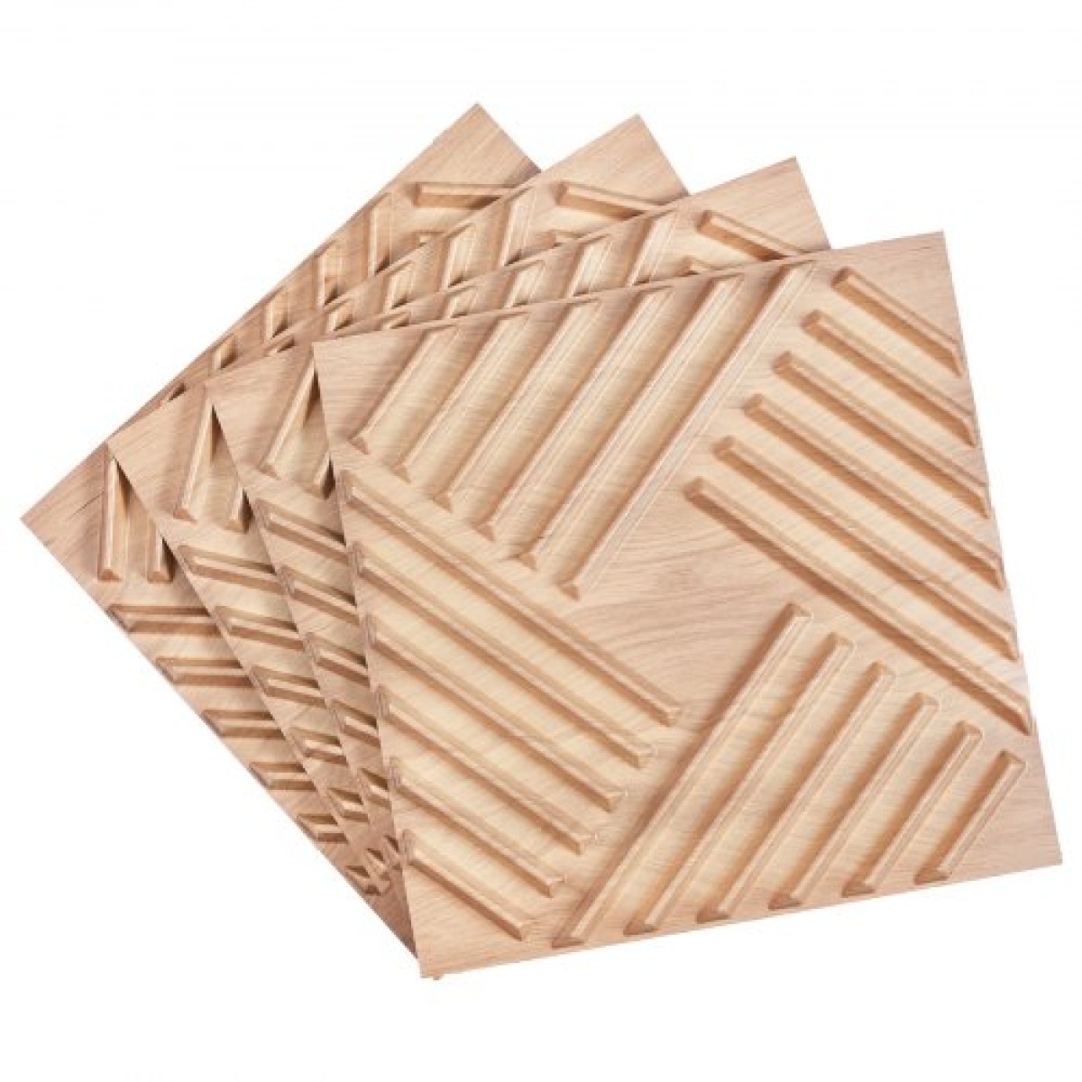 VEVOR 3D πάνελ τοίχου, 12-συσκευασία 19,7 x 19,7 σε PVC μοντέρνας τέχνης μινιμαλιστικά πλακάκια αλατιού, πάνελ τοίχου με κάλυψη 32 τετραγωνικών μέτρων, Εσωτερική διακόσμηση σπιτιού για οροφή, υπνοδωμάτιο, σαλόνι και αίθουσα παιχνιδιών, ανοιχτόχρωμο ξύλο