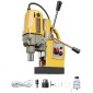 VEVOR Magnetic Drill, κινητήρας 1400W 1,6 in Boring Diameter, 2810 lbf Portable Electric Mag Drill Press, 800 RPM Ταχύτητα χωρίς φορτίο, Μηχανή διάτρησης για μεταλλική επιφάνεια, βιομηχανική και οικιακή βελτίωση