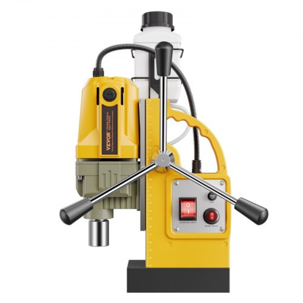 VEVOR Magnetic Drill, κινητήρας 1400W 1,6 in Boring Diameter, 2810 lbf Portable Electric Mag Drill Press, 800 RPM Ταχύτητα χωρίς φορτίο, Μηχανή διάτρησης για μεταλλική επιφάνεια, βιομηχανική και οικιακή βελτίωση