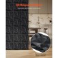 VEVOR 3D πάνελ τοίχου, 33-συσκευασία 11,81 x 11,81 σε PVC μοντέρνας τέχνης μινιμαλιστικά πλακάκια διαμαντιών, 2,97㎡ Κάλυψη πάνελ τοίχου με έμφαση, εσωτερική διακόσμηση σπιτιού για οροφή, υπνοδωμάτιο, σαλόνι και gaming δωμάτιο, ματ μαύρο