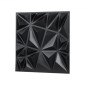 VEVOR 3D πάνελ τοίχου, 33-συσκευασία 11,81 x 11,81 σε PVC μοντέρνας τέχνης μινιμαλιστικά πλακάκια διαμαντιών, 2,97㎡ Κάλυψη πάνελ τοίχου με έμφαση, εσωτερική διακόσμηση σπιτιού για οροφή, υπνοδωμάτιο, σαλόνι και gaming δωμάτιο, ματ μαύρο