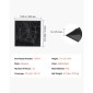 VEVOR 3D πάνελ τοίχου, 33-συσκευασία 11,81 x 11,81 σε PVC μοντέρνας τέχνης μινιμαλιστικά πλακάκια διαμαντιών, 2,97㎡ Κάλυψη πάνελ τοίχου με έμφαση, εσωτερική διακόσμηση σπιτιού για οροφή, υπνοδωμάτιο, σαλόνι και gaming δωμάτιο, ματ μαύρο