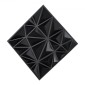VEVOR 3D πάνελ τοίχου, 33-συσκευασία 11,81 x 11,81 σε PVC μοντέρνας τέχνης μινιμαλιστικά πλακάκια διαμαντιών, 2,97㎡ Κάλυψη πάνελ τοίχου με έμφαση, εσωτερική διακόσμηση σπιτιού για οροφή, υπνοδωμάτιο, σαλόνι και gaming δωμάτιο, ματ μαύρο