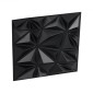 VEVOR 3D πάνελ τοίχου, 33-συσκευασία 11,81 x 11,81 σε PVC μοντέρνας τέχνης μινιμαλιστικά πλακάκια διαμαντιών, 2,97㎡ Κάλυψη πάνελ τοίχου με έμφαση, εσωτερική διακόσμηση σπιτιού για οροφή, υπνοδωμάτιο, σαλόνι και gaming δωμάτιο, ματ μαύρο