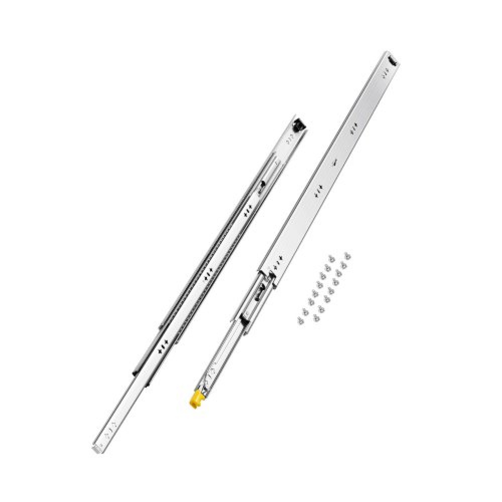 VEVOR 1 Pair Full Extension Slides συρταριών 16 18 20 24 30 35 37.4 59 24 32 36 40 48 60 in, 250 lbs Load Capacity Locking Slides συρταριών, ρουλεμάν με πλευρική βάση κλειδαριάς Drlideil