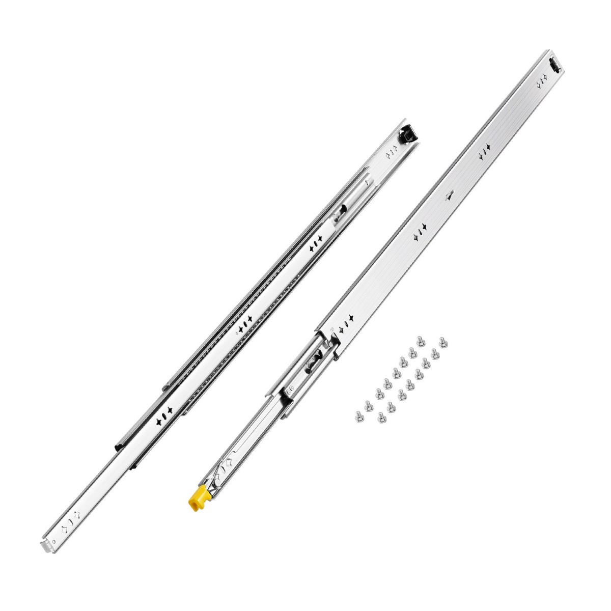 VEVOR 1 Pair Full Extension Slides συρταριών 16 18 20 24 30 35 37.4 59 24 32 36 40 48 60 in, 250 lbs Load Capacity Locking Slides συρταριών, ρουλεμάν με πλευρική βάση κλειδαριάς Drlideil