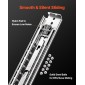 VEVOR 1 Pair Full Extension Slides συρταριών 16 18 20 24 30 35 37.4 59 24 32 36 40 48 60 in, 500 lbs Load Capacity Locking Slides συρταριών, ρουλεμάν με Lock Side Raunt Drlideil