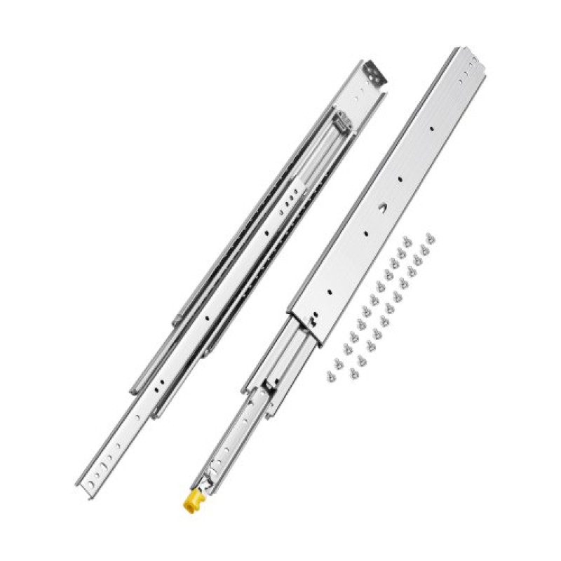 VEVOR 1 Pair Full Extension Slides συρταριών 16 18 20 24 30 35 37.4 59 24 32 36 40 48 60 in, 500 lbs Load Capacity Locking Slides συρταριών, ρουλεμάν με Lock Side Raunt Drlideil