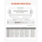 VEVOR 1 Pair Full Extension Slides συρταριών 16 18 20 24 30 35 37.4 59 24 32 36 40 48 60 in, 250 lbs Load Capacity Locking Slides συρταριών, ρουλεμάν με πλευρική βάση κλειδαριάς Drlideil