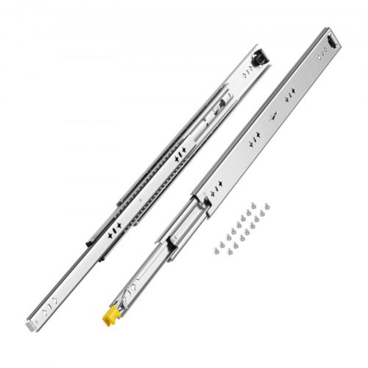 VEVOR 1 Pair Full Extension Slides συρταριών 16 18 20 24 30 35 37.4 59 24 32 36 40 48 60 in, 250 lbs Load Capacity Locking Slides συρταριών, ρουλεμάν με πλευρική βάση κλειδαριάς Drlideil