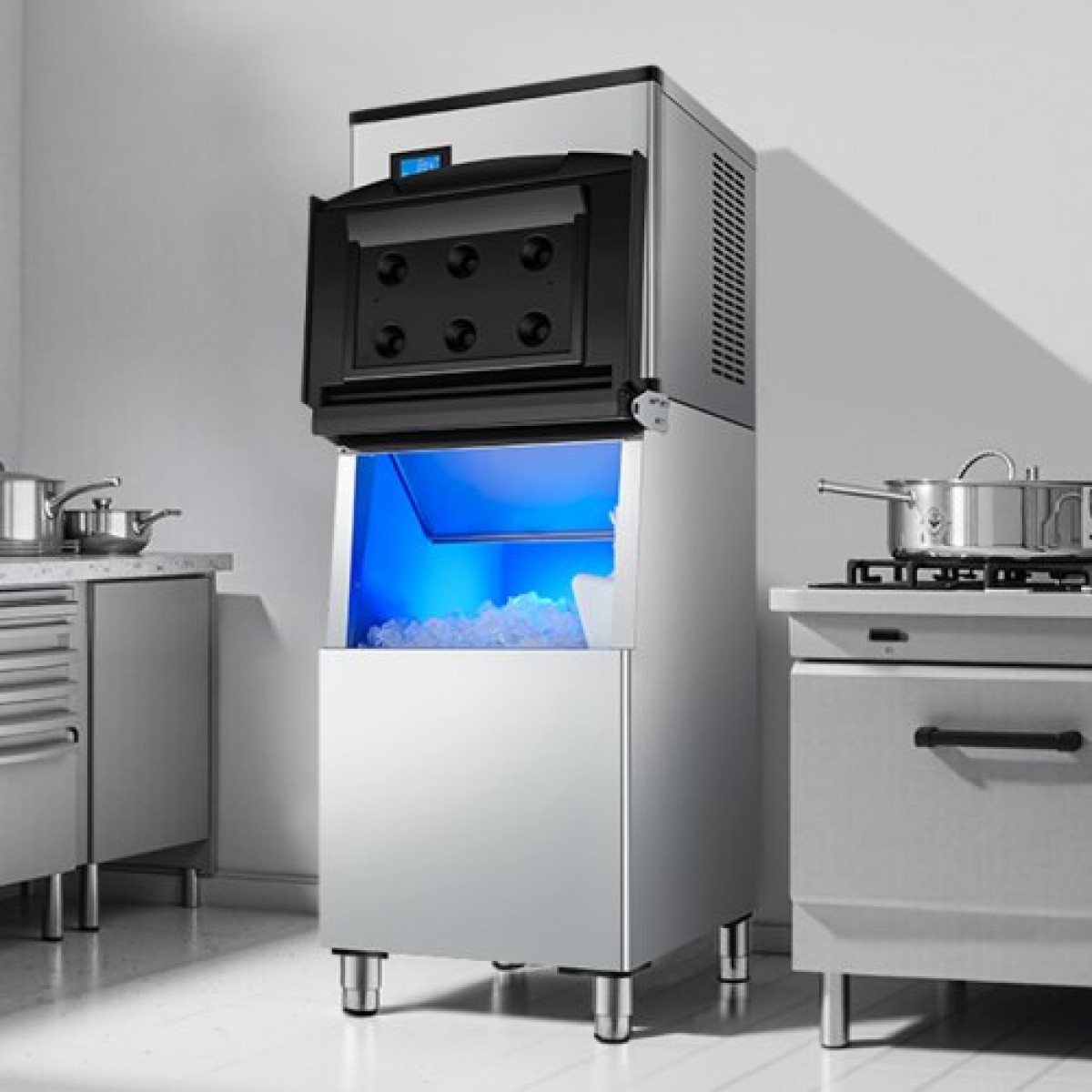 VEVOR Commercial Ice Maker 300 lbs/24 h Αυτοκαθαριζόμενη παγομηχανή - Μόνο κεφαλή