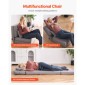 VEVOR Convertible Flip Chair, Καναπές Lazy ρυθμιζόμενου δαπέδου 5 θέσεων, Πτυσσόμενος καναπές κρεβάτι με επένδυση με ρυθμιζόμενο μεταλλικό πλαίσιο και μαξιλάρι, πτυσσόμενος καναπές-κρεβάτι Καρέκλα για σαλόνι υπνοδωμάτιο, γκρι