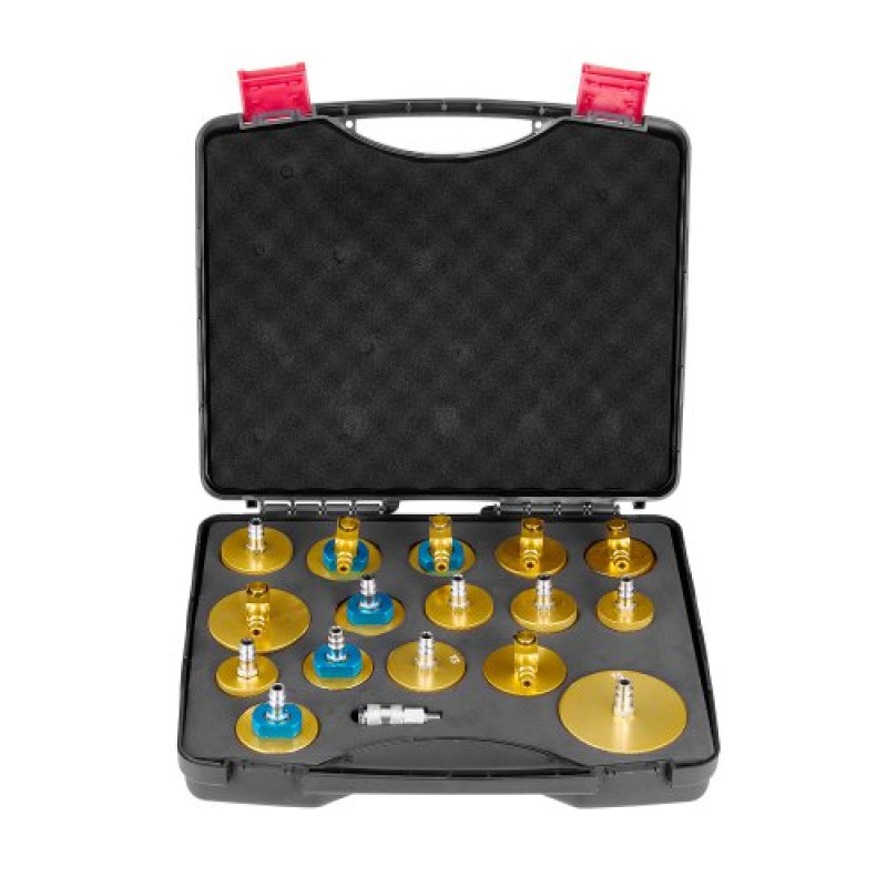 VEVOR Brake Master Bleeder Kit, 17 τμχ, Επαγγελματικό σετ αντάπτορα εξαέρωσης φρένων με πλήρες κιτ και λαβή, ανθεκτικός προσαρμογέας εξαέρωσης φρένων για πλήρωση υγρών φρένων για τα περισσότερα νέα και παλιά οχήματα