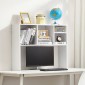 Επιτραπέζιο ράφι VEVOR, 1-Tier Desktop Storage Organizer, 37" x 9,4" x 28,7" ράφι γραφείου αποθήκευσης Ξύλινο ράφι, κάλυμμα επιτραπέζιου ραφιού με αντιολισθητικά πόδια, για γραφείο, σπίτι και κοιτώνα, λευκό