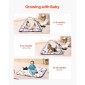 VEVOR Baby Play Gym Mat, Tummy Time Mat με 6 Sensory Toys, Baby Activity Mat με 2 μπάλες αφής & μαλακό ύφασμα για ανάπτυξη αισθητηριακών και κινητικών δεξιοτήτων, βασικό δώρο μωρού για νεογέννητο βρέφος 0-18 μηνών