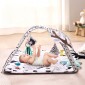 VEVOR Baby Play Gym Mat, Tummy Time Mat με 6 Sensory Toys, Baby Activity Mat με 2 μπάλες αφής & μαλακό ύφασμα για ανάπτυξη αισθητηριακών και κινητικών δεξιοτήτων, βασικό δώρο μωρού για νεογέννητο βρέφος 0-18 μηνών