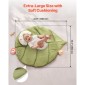 VEVOR Baby Play Gym Mat, Baby Activity Mat με 6 Sensory Toys, Oversize σε σχήμα φύλλου Tummy Time Mat για νεογέννητο βρέφος 0-18 μηνών, βασικό δώρο μωρού για κινητικές δεξιότητες και πρώιμη γνωστική ανάπτυξη