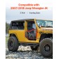 VEVOR Jeep Tube Doors, 2-θυρο, κυνηγετικό Jeep Tubular Door με βαρέως τύπου μεντεσέδες & OE μάνδαλο, πόρτες Jeep με λαστιχένια μαξιλάρια & σκληρυμένο ατσάλι, κατάλληλο για Jeep Wrangler JK 2007-2018