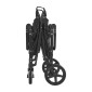 Καρότσι VEVOR Wagon για 4 παιδιά, Push Pull Quad πτυσσόμενο καρότσι με ρυθμιζόμενη λαβή, ζώνη ασφαλείας 5 σημείων & αφαιρούμενο κουβούκλιο, καροτσάκι 4 θέσεων για κάμπινγκ, μαύρο (330LBS Φόρτωση)