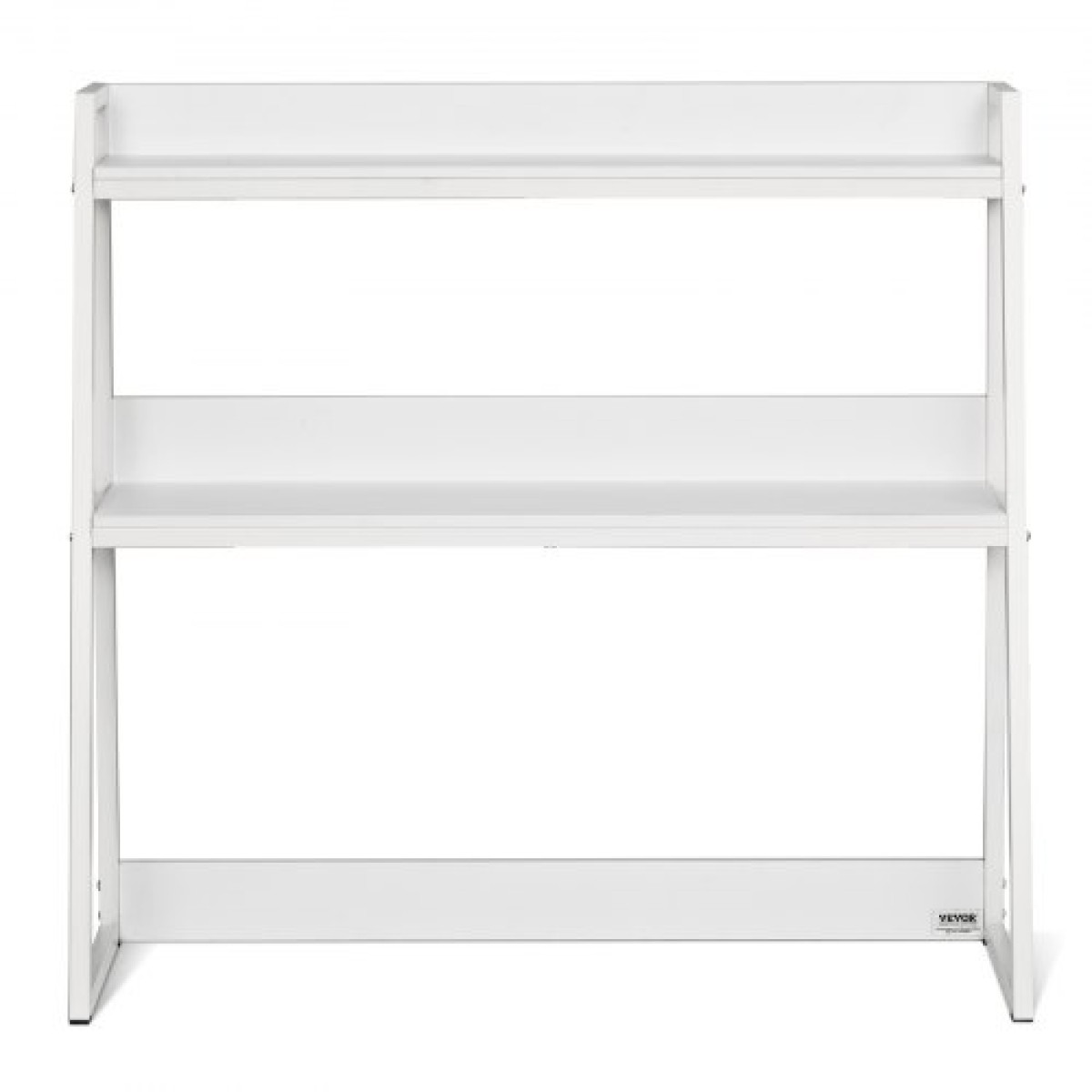 VEVOR Desktop Bookshelf, 2-Tier Desktop Storage Organizer, 37,4" x 12,6" x 35,4" Ράφι οθόνης ραφιών αποθήκευσης γραφείου, κάλυμμα επιτραπέζιου ραφιού με αντιολισθητικά πόδια ποδιών, για γραφείο, σπίτι και κοιτώνα, λευκό