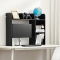 VEVOR Desktop Bookshelf, 2-Tier Desktop Storage Organizer, 37,2" x 9,5" x 28,9" ράφι γραφείου αποθήκευσης Ξύλινο ράφι, κάλυμμα επιτραπέζιου ραφιού με αντιολισθητικά πόδια, για γραφείο, σπίτι και κοιτώνα, μαύρο