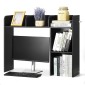 VEVOR Desktop Bookshelf, 2-Tier Desktop Storage Organizer, 37,2" x 9,5" x 28,9" ράφι γραφείου αποθήκευσης Ξύλινο ράφι, κάλυμμα επιτραπέζιου ραφιού με αντιολισθητικά πόδια, για γραφείο, σπίτι και κοιτώνα, μαύρο