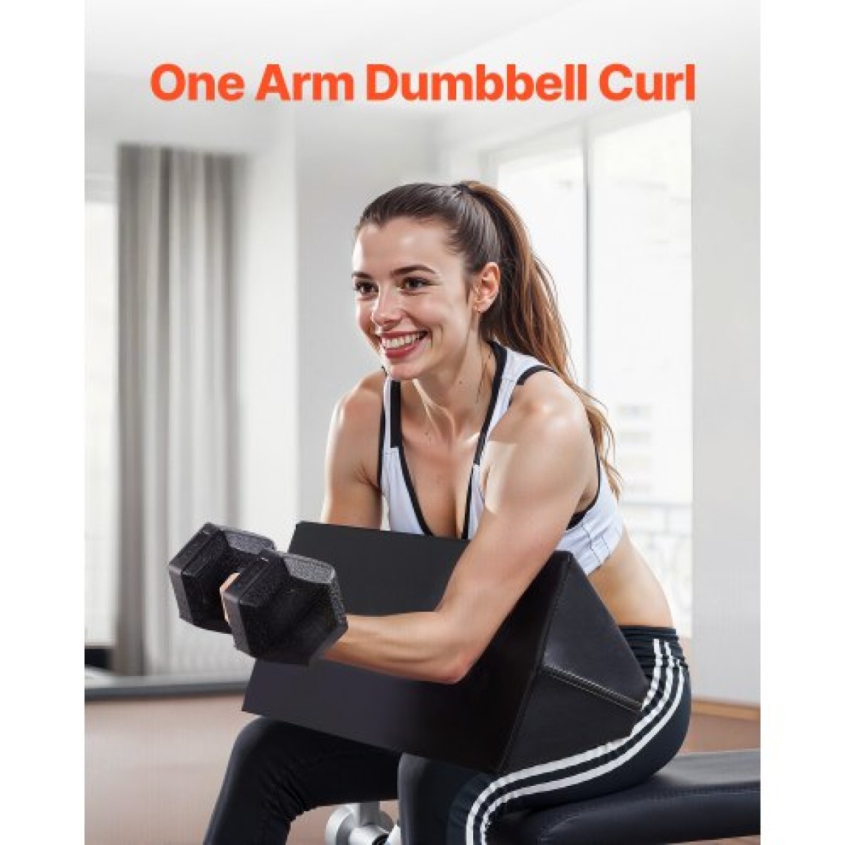 VEVOR Preacher Curl Pad, Φορητό Preacher Pad, Υποστήριξη άσκησης δικεφάλου εξοικονόμησης χώρου, Εξοπλισμός προπόνησης για άρση βαρών από αφρό EVA υψηλής πυκνότητας, απομονωτής υποστήριξης μπούκλας δικέφαλου με μπάρα και αλτήρα για γυμναστήριο στο σπίτι
