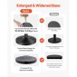 VEVOR Stanchion Post, 6 τεμ. Crowd Control Barrier με 6 ανασυρόμενες ζώνες, Carbon Steel Black Stanchion Post Queue με Sand Injection Hollow Base για θέατρα, πάρτι, γάμους, εκθέσεις, μαύρο