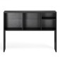 VEVOR Desktop Bookshelf, 1-Tier Desktop Storage Organizer, 37" x 9.4" x 28.7" ράφι γραφείου αποθήκευσης Ξύλινο ράφι, θήκη για επιτραπέζιο ράφι με αντιολισθητικά πόδια, για γραφείο, σπίτι και κοιτώνα, μαύρο