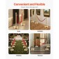VEVOR Stanchion Post, 4 τεμάχια Crowd Control Barrier Set με 2 Red Velvet Ropes, 5 ft inox Gold Stanchion Post Queue with Sand Injection Hollow Base για θέατρο, πάρτι, γάμους, έκθεση
