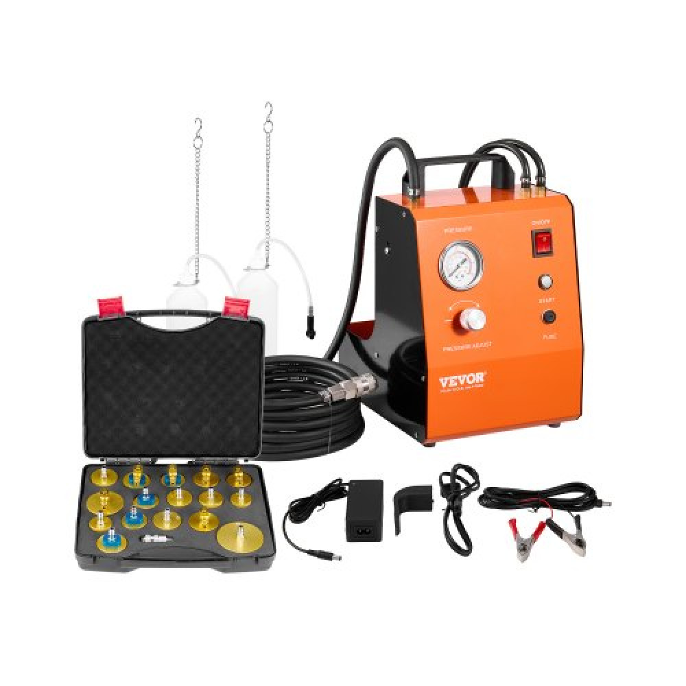VEVOR Electric Brake Bleeder Kit, 120V Automatic Brake Fluid Bleeding Kit με 7 αντάπτορες κύριου κυλίνδρου & διπλά τροφοδοτικά, αντλία εξαέρωσης πίεσης φρένων 0,6 - 3 bar που ταιριάζει στα περισσότερα επιβατικά οχήματα