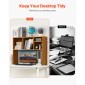 VEVOR Desktop Bookshelf, 1-Tier Wood Desktop Storage Organizer, 37" x 9.4" x 28.7" ράφι αποθήκευσης γραφείου, ξύλινο ράφι, θήκη για επιτραπέζια βιβλιοθήκη με αντιολισθητικά μαξιλαράκια ποδιών, για γραφείο, σπίτι και κοιτώνα