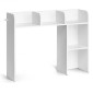 VEVOR Desktop Bookshelf, 2-Tier Desktop Storage Organizer, 37,2" x 9,5" x 28,9" ράφι γραφείου αποθήκευσης ξύλινο ράφι, επιτραπέζιο κάλυμμα ραφιών με αντιολισθητικά πόδια, για γραφείο, σπίτι και κοιτώνα, λευκό