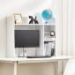 VEVOR Desktop Bookshelf, 2-Tier Desktop Storage Organizer, 37,2" x 9,5" x 28,9" ράφι γραφείου αποθήκευσης ξύλινο ράφι, επιτραπέζιο κάλυμμα ραφιών με αντιολισθητικά πόδια, για γραφείο, σπίτι και κοιτώνα, λευκό