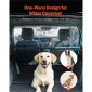 VEVOR Dog Car Barrier, Ευρύ διαχωριστικό αυτοκινήτου 56" για εγκατάσταση μπροστινών καθισμάτων, Vehicle Pet Barrier with See Through Net Mesh, Universal-Fit Barrier Dog Car Barrier για πλήρους μεγέθους σεντάν, φορτηγά και SUV, Μαύρο