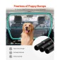 VEVOR Dog Car Barrier, Ευρύ διαχωριστικό αυτοκινήτου 56" για εγκατάσταση μπροστινών καθισμάτων, Vehicle Pet Barrier with See Through Net Mesh, Universal-Fit Barrier Dog Car Barrier για πλήρους μεγέθους σεντάν, φορτηγά και SUV, Μαύρο