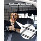 Φράγμα αυτοκινήτου VEVOR Dog, 38,5"-61,6" Ρυθμιζόμενο διαχωριστικό αυτοκινήτου για χώρο φόρτωσης πορτμπαγκάζ, βαρέως τύπου συρμάτινο δίχτυ για σκύλους βαρέως τύπου πίσω καθίσματος, φράγμα κατοικίδιων οχημάτων για σεντάν, φορτηγά και SUV