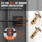 VEVOR Privacy λαβή πόρτας, 10 Pack Μαύρο ματ μοχλός πόρτας, αριστερός ή δεξιός αναστρέψιμος μοχλός με κλειδαριά χωρίς κλειδί, περιστροφή 45° σε ανοιχτό, Universal τετράγωνο εσωτερικό για πόρτες κρεβατοκάμαρας και μπάνιου