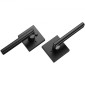 VEVOR Privacy λαβή πόρτας, 10 Pack Μαύρο ματ μοχλός πόρτας, αριστερός ή δεξιός αναστρέψιμος μοχλός με κλειδαριά χωρίς κλειδί, περιστροφή 45° σε ανοιχτό, Universal τετράγωνο εσωτερικό για πόρτες κρεβατοκάμαρας και μπάνιου