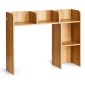 VEVOR Desktop Bookshelf, 2-Tier Wood Desktop Storage Organizer, 37,2" x 9,5" x 28,9" ράφι αποθήκευσης γραφείου, ξύλινο ράφι, θήκη για επιτραπέζια βιβλιοθήκη με αντιολισθητικά μαξιλαράκια ποδιών, για γραφείο, σπίτι και κοιτώνα
