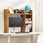VEVOR Desktop Bookshelf, 2-Tier Wood Desktop Storage Organizer, 37,2" x 9,5" x 28,9" ράφι αποθήκευσης γραφείου, ξύλινο ράφι, θήκη για επιτραπέζια βιβλιοθήκη με αντιολισθητικά μαξιλαράκια ποδιών, για γραφείο, σπίτι και κοιτώνα