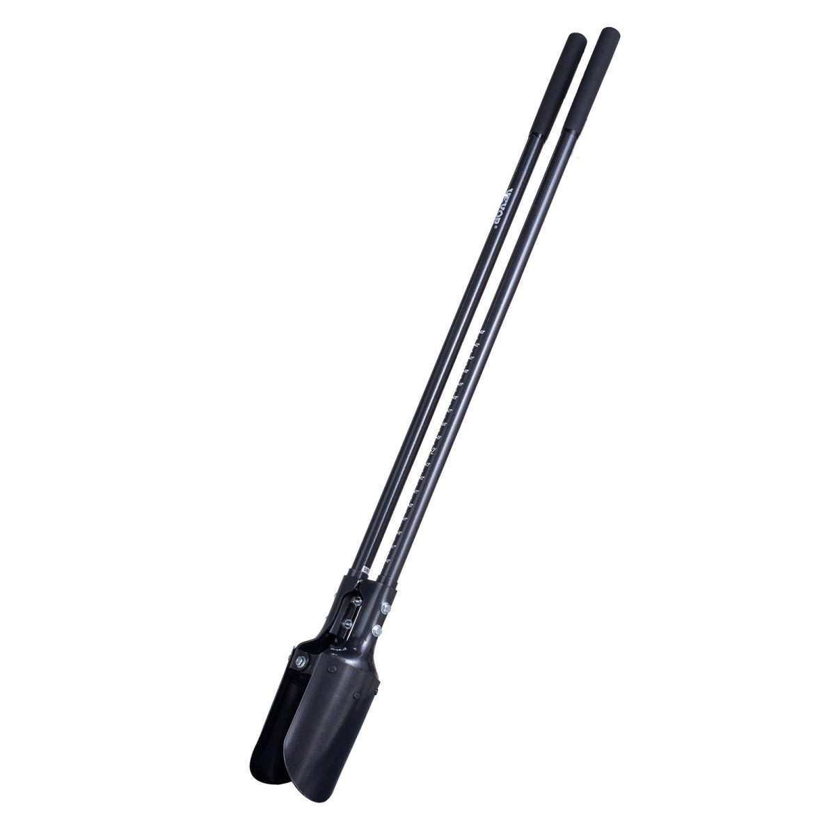 VEVOR Post Hole Digger, Heavy Duty Post Hole Digger με λαβή από ανθρακούχο χάλυβα, Manual Hole Digger με σήμανση κλίμακας και μεταλλική λεπίδα, Post Hole Digger Tool για σκάψιμο κηπουρικής σε εξωτερικούς χώρους, 57,5 ​​ιντσών