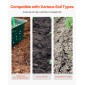 VEVOR Post Hole Digger, Heavy Duty Post Hole Digger με λαβή από ανθρακούχο χάλυβα, Manual Hole Digger με σήμανση κλίμακας και μεταλλική λεπίδα, Post Hole Digger Tool για σκάψιμο κηπουρικής σε εξωτερικούς χώρους, 57,5 ​​ιντσών