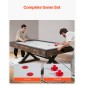 VEVOR 84" Air Hockey Table, Indoor Arcade Table Gaming Set με 2 Pushers, 2 Pucks, Ηλεκτρονικό σκόρερ, Πόδια σχήματος X & Ανεμιστήρας υψηλής ισχύος, Τραπέζι παιχνιδιών χόκεϊ με αέρα για οικογενειακό δωμάτιο παιχνιδιών