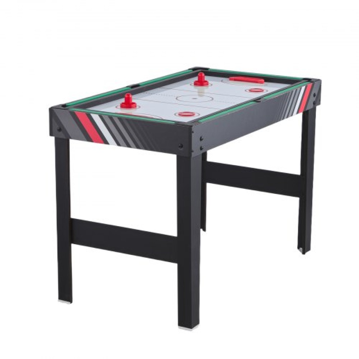 VEVOR 4-σε-1 Combo Σετ τραπεζιού παιχνιδιών, Τραπέζι Air Hockey 48", Τραπέζι πολλαπλών συνδυασμών με Air Hockey, Μπιλιάρδο μπιλιάρδου, ποδοσφαιράκι, Ping Pong, Pushers & Pucks, Sports Arcade Τραπέζι για Οικογενειακό Δωμάτιο Παιχνιδιού Γραφείο