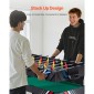 VEVOR 4-σε-1 Combo Σετ τραπεζιού παιχνιδιών, Τραπέζι Air Hockey 48", Τραπέζι πολλαπλών συνδυασμών με Air Hockey, Μπιλιάρδο μπιλιάρδου, ποδοσφαιράκι, Ping Pong, Pushers & Pucks, Sports Arcade Τραπέζι για Οικογενειακό Δωμάτιο Παιχνιδιού Γραφείο