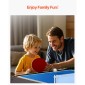 VEVOR 4-σε-1 Combo Σετ τραπεζιού παιχνιδιών, Τραπέζι Air Hockey 48", Τραπέζι πολλαπλών συνδυασμών με Air Hockey, Μπιλιάρδο μπιλιάρδου, ποδοσφαιράκι, Ping Pong, Pushers & Pucks, Sports Arcade Τραπέζι για Οικογενειακό Δωμάτιο Παιχνιδιού Γραφείο